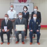 中部遊商が江南市村久野区へ防犯カメラを寄贈
