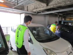 中国遊商 子どもの車内放置事故防止巡回活動