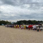 広島県遊協・東広島支部が暴力追放少年サッカー大会を支援