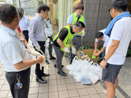 回胴遊商業中国・四国支部 JR岡山駅周辺 清掃活動_3