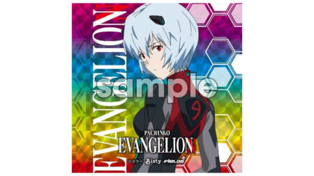 Pachinko EVANGELION トレーディングステッカー 第3弾_シークレット レインボー背景「綾波レイ」