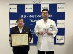 神遊協、けいゆう病院に災害対策用品を寄贈